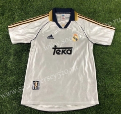 Retro Version 1998-2000 Real Madrid Home White Thailand Soccer Jersey AAA-503