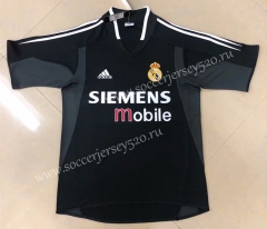 Retro Version 2004-2005 Real Madrid Away Black Thailand Soccer Jersey AAA-HR