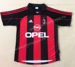 Retro Version 2000-2002 AC Milan Home Red&Black Thailand Soccer Jersey AAA-HR