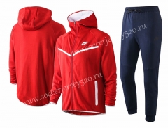 2020-2021 Nike Red Thailand Soccer Jacket Uniform With Hat-815
