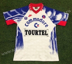Retro Version 1993-1994 Paris SG Away White Thailand Soccer Jersey AAA-503
