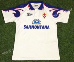 Retro Version 95-96 Fiorentina Away White Thailand Soccer Jersey AAA-503
