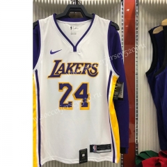 Los Angeles Lakers White #24 NBA Jersey-311