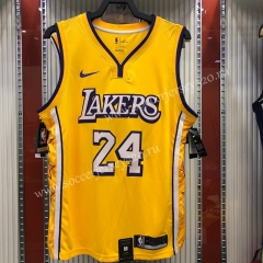 City Version Los Angeles Lakers Yellow #24 NBA Jersey-311