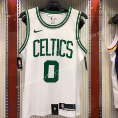 Retro Version Boston Celtics White #0 NBA Jersey-311