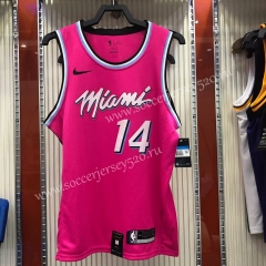 Miami Heat Pink #14 NBA Jersey-311