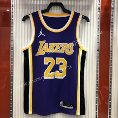 Los Angeles Lakers Jordan Purple #23 NBA Jersey-311