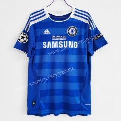 UEFA Champions League Retro Version 2011-2012 Chelsea Home Blue Thailand Soccer Jersey AAA-C1046