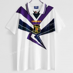 Retro Version 1994-1996 Scotland Away White Thailand Soccer Jersey AAA-C1046