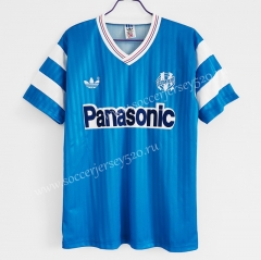 Retro Version 1990 Olympique de Marseille Away Blue Thailand Soccer Jersey AAA-C1046