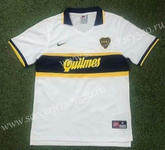 Retro Version 96-97 Boca Juniors Away White Thailand Soccer Jersey AAA-503