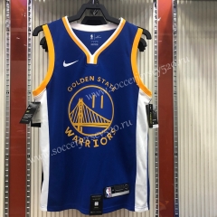 Golden State Warriors V-Collar Blue #11 NBA Jersey-311