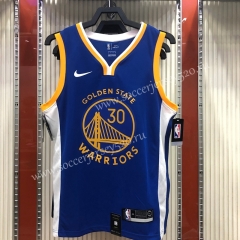 Golden State Warriors V-Collar Blue #30 NBA Jersey-311