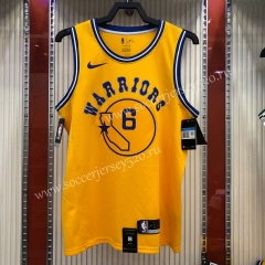 Golden State Warriors Yellow #6 NBA Jersey-311