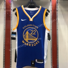 Golden State Warriors V-Collar Blue #22 NBA Jersey-311