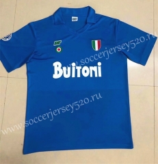Retro Version 81-82 Napoli Home Blue Thailand Soccer Jersey AAA-HR