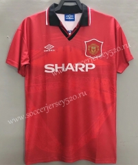 Retro Version 1994-1996 Manchester United Red Thailand Soccer Jersey AAA-811