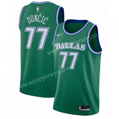 2021-2022 Dallas Mavericks Green #77 NBA Jersey-311