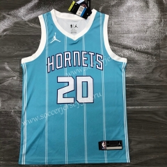2020-2021 Charlotte Hornets Blue #20 NBA Jersey-311