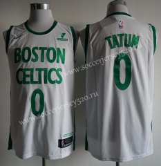 City Version 2020-2021 Boston Celtics White #0 NBA Jersey