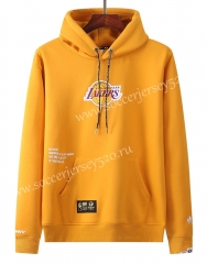 2020-2021 Los Angeles Lakers&Aape Yellow Thailand Soccer Tracksuit With Hat-LH