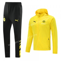 2021-2022 Borussia Dortmund Yellow Trench Coats Uniform With Hat-LH