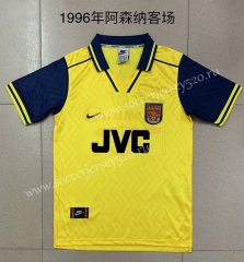 Retro Version 1996 Arsenal Away Yellow Thailand Soccer Jersey AAA-XY