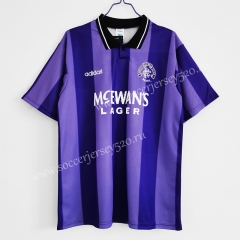 Retro Version 1994-1995 Rangers 2nd Away Purple Thailand Soccer Jersey AAA-C1046
