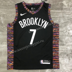 City Version 2020-2021 Brooklyn Nets Black #7 NBA Jersey-311