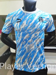 Player Version Signed Jointly Version Olympique de Marseille Blue&White Thailand Soccer Jersey AAA-FL