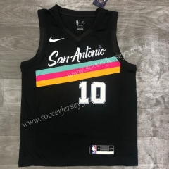 City Version 2021-2022 San Antonio Spurs Black #10 NBA Jersey-311