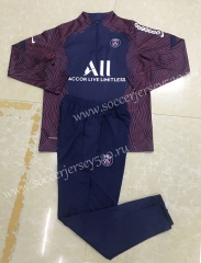 Player Version 2021-2022 Paris SG Royal Blue Thailand Soccer Tracksuit Uniform-411