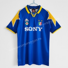 Retro Version 1995-1996 Juventus Away Blue Thailand Soccer Jersey AAA-C1046