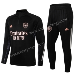 2021-2022 Arsenal Black Thailand Soccer Tracksuit Uniform-411
