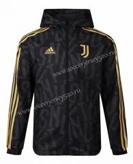 2021-2022 Juventus Black Trench Coats With Hat-WD