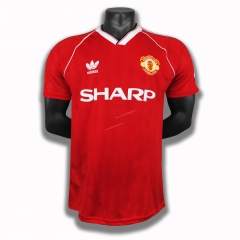 Retro Version 88 Manchester United Home Red Thailand Soccer Jersey AAA-710