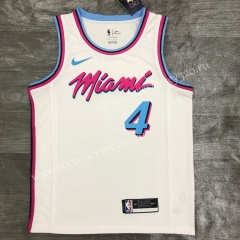 2021-2022 Miami Heat White #4 NBA Jersey-311