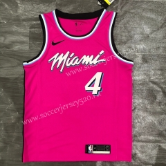 2021-2022 Miami Heat Pink #4 NBA Jersey-311