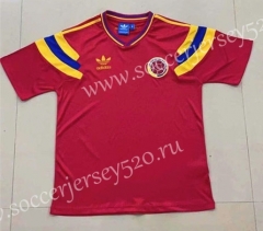 Retro Version 1990 Colombia Away Red Thailand Soccer jersey AAA-608
