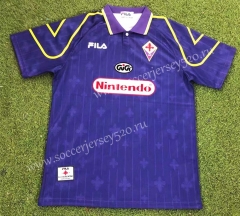 Retro Version 97-98 Fiorentina Home Purple Thailand Soccer Jersey AAA-503