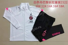 2021-2022 Jordan Paris SG White Kids/Youth Soccer Jacket Uniform-815