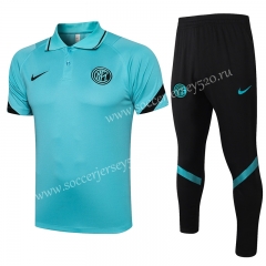 2021-2022 Inter Milan Light Blue Thailand Polo Uniform-815