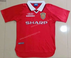99-20 Manchester United Home Red Thailand Soccer Jersey AAA-908