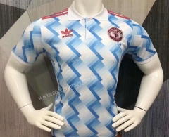 2021-2022 Manchester United Light Blue Thailand Polo Shirt-403