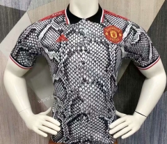 2021-2022 Manchester United Black&White Thailand Polo Shirt-403