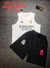 (01) 2021-2022 Real Madrid Home White Thailand Soccer Vest Uniform-512