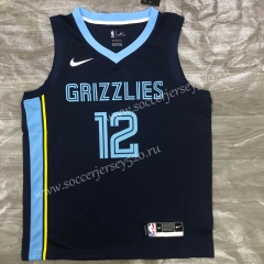 Memphis Grizzlies Dark Blue #12 NBA Jersey-311