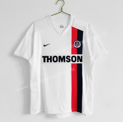 Retro Version 2002-2003 Paris SG Away White Thailand Soccer Jersey AAA-C1046