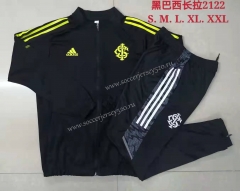 2021-2022 Brazil SC Internacional Black Thailand Soccer Jacket Uniform-815