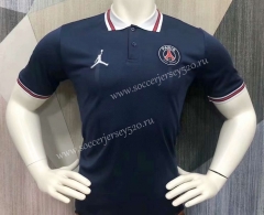 2021-2022 Jordan Paris SG Royal Blue Thailand Polo Shirt-403